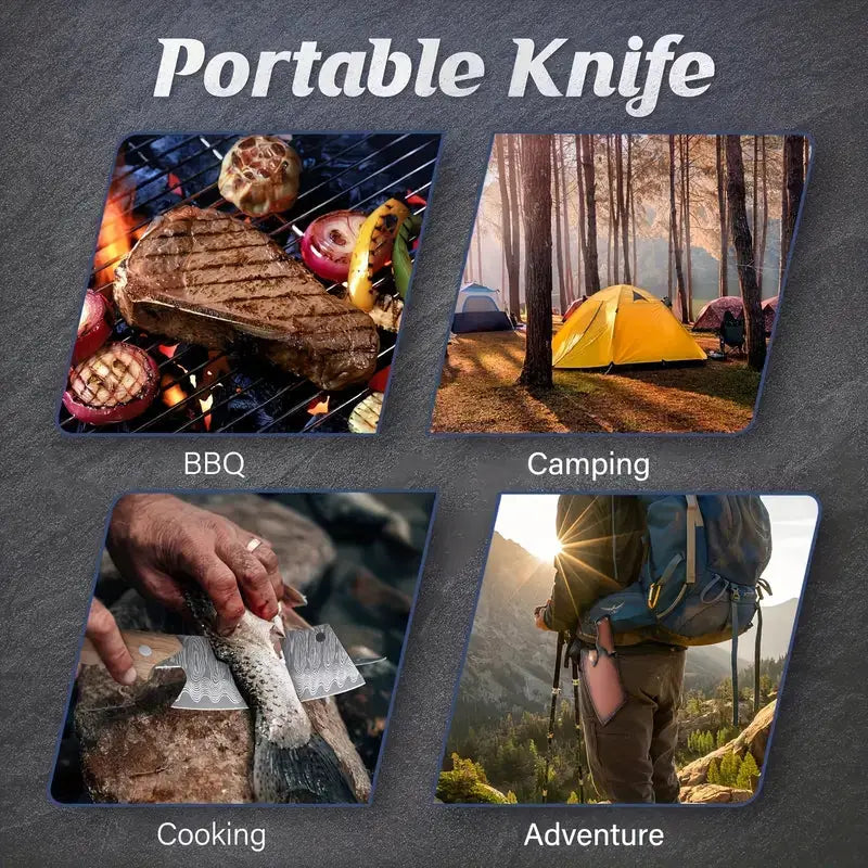 7.8" Damascus Steel EDC Folding Knife with Iridescent Abalone Shell Resin Handle | VG 10 Steel Blade