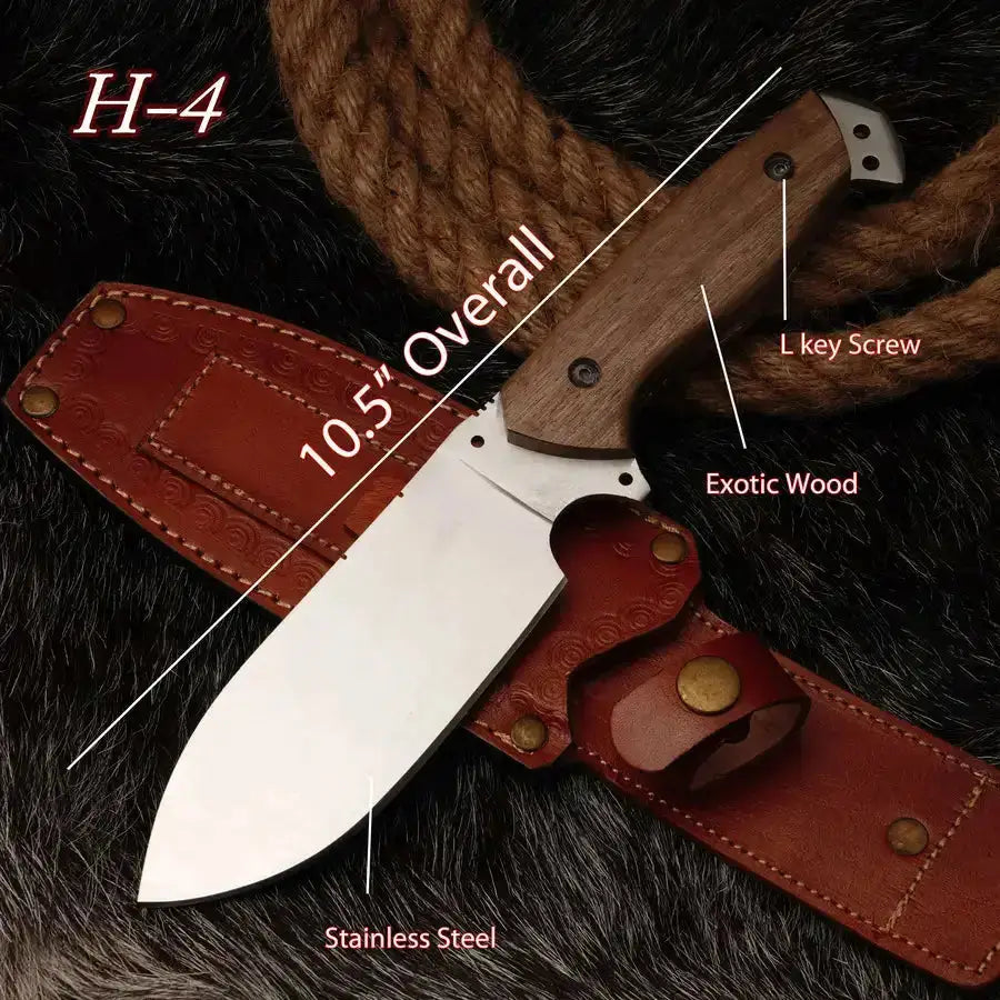 Handmade forged D2 Stainless Steel Full Tang hunting Knife - fixed blade skinner knife