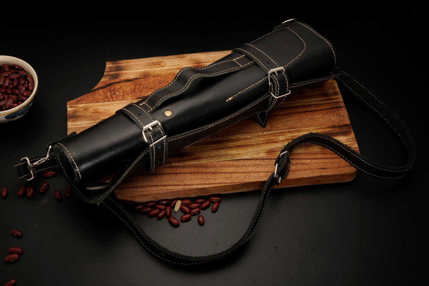 Custom Hand Made Forged Damascus Steel Chef Knife Set Kitchen Knives With Wood Handle