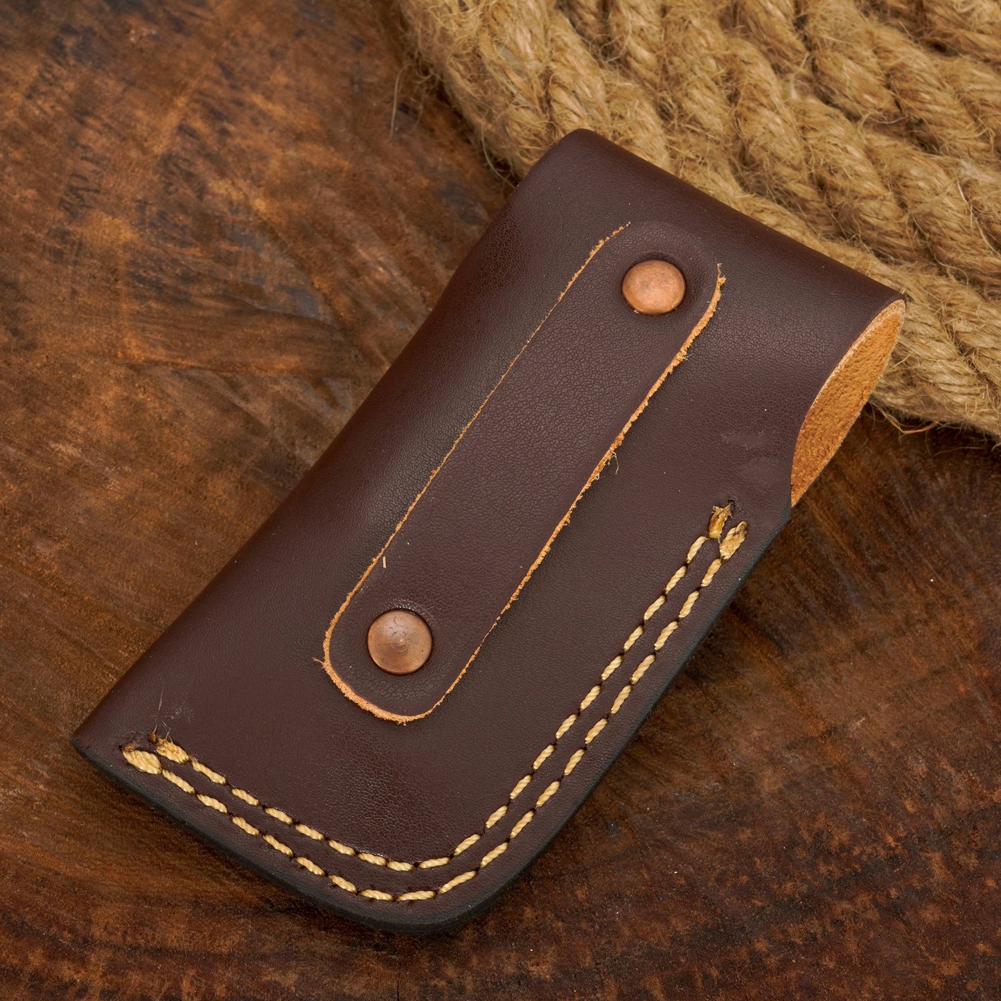 Handmade Damascus Pocket Knife with Clip - Camping Folding Blade W/ Pakka Wood Handle