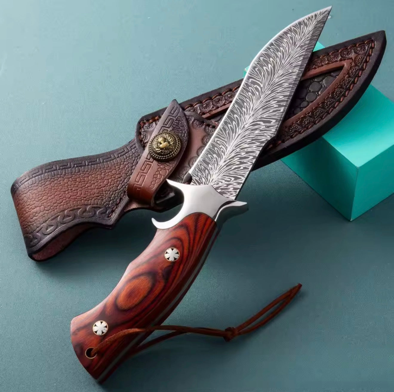 10" Japanese Hand-Forged Full Tang Hunting Knife – EDC Survival Knife