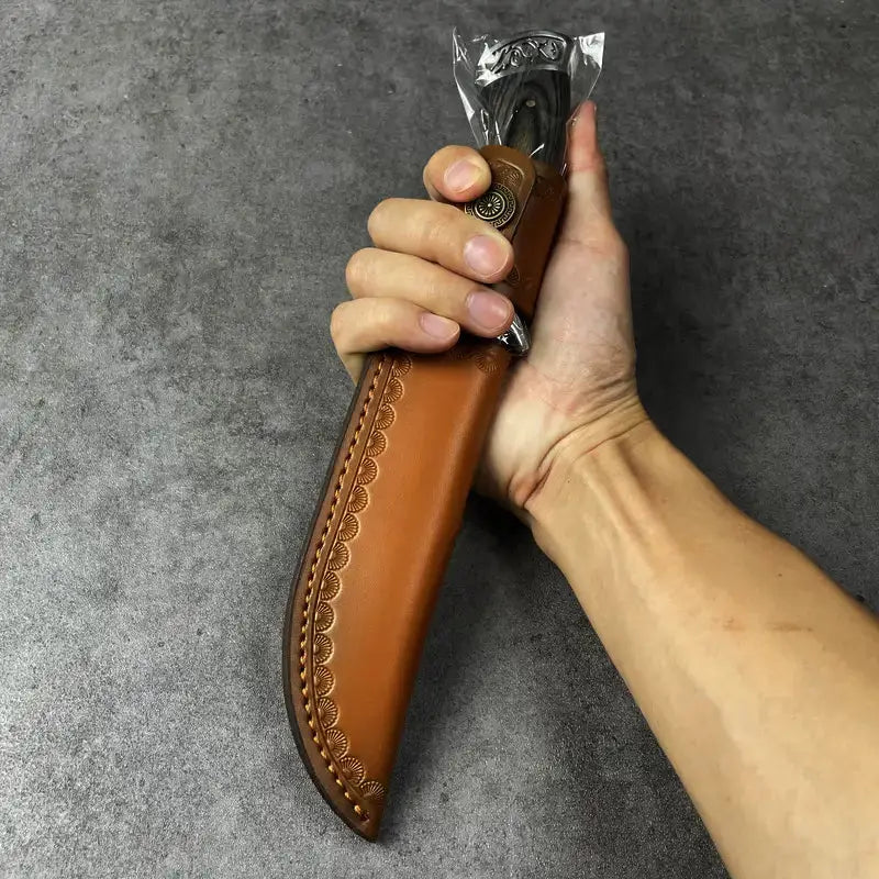 Custom Hand Forged Damascus Steel Hunting Knife EDC-Fixed blade knife