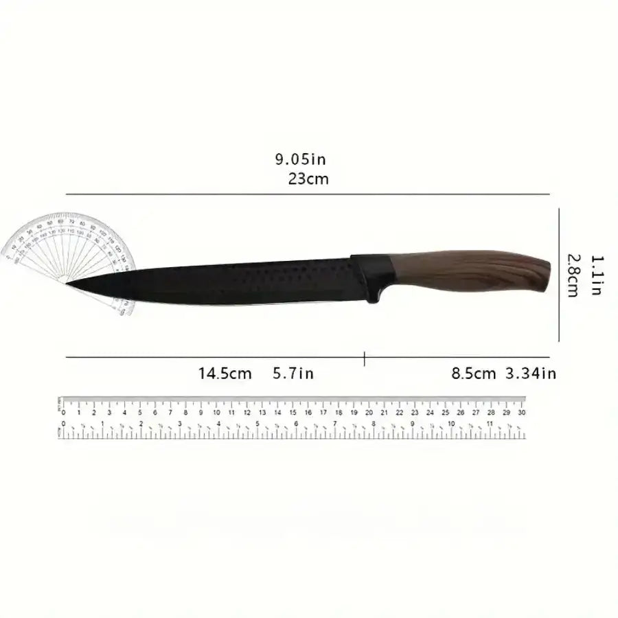 6pcs Kitchen Knives Set Non-Stick Stainless-Steel Chef Set - Cutlery Kitchen Knives Hunt Craft Knives