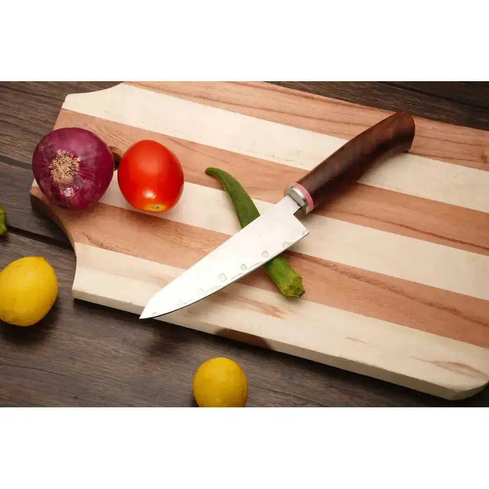 Custom Handmade Forged Chef Knives | Kitchen Knife Set WIth Wood Handle - Hunt Craft Knives