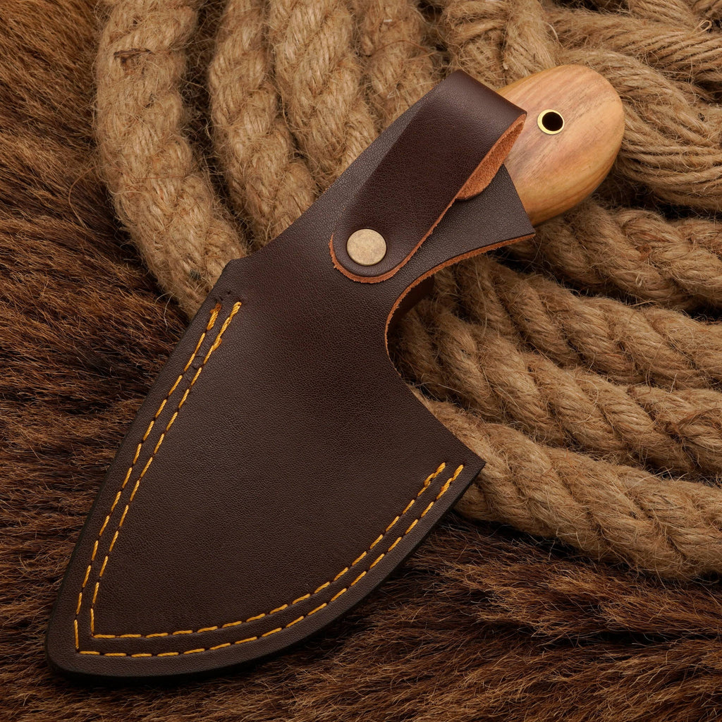 Deer Skinning Knife-Hand forged Damascus Steel skinner knife full tang