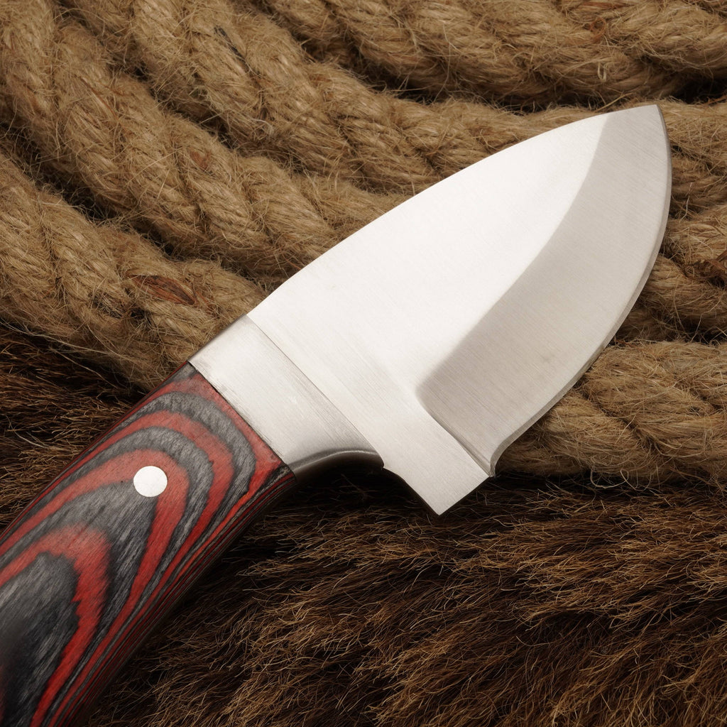 Hand-Forged D2 Stainless Steel Skinning Knife full tang-Fixed blade Skinner knife