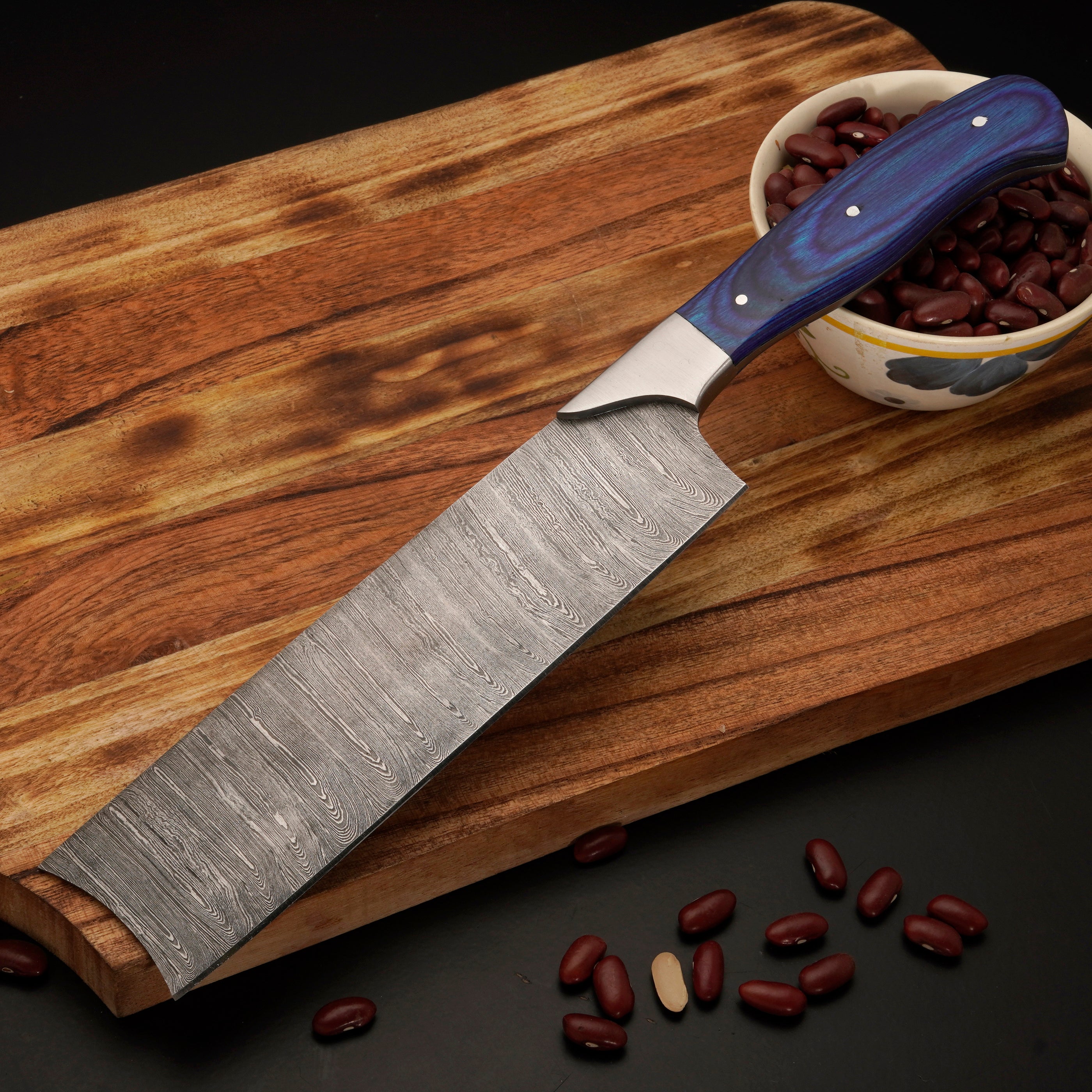 Hand forged Damascus steel 5 Piece Chef Knife Set - Kitchen Knife Set