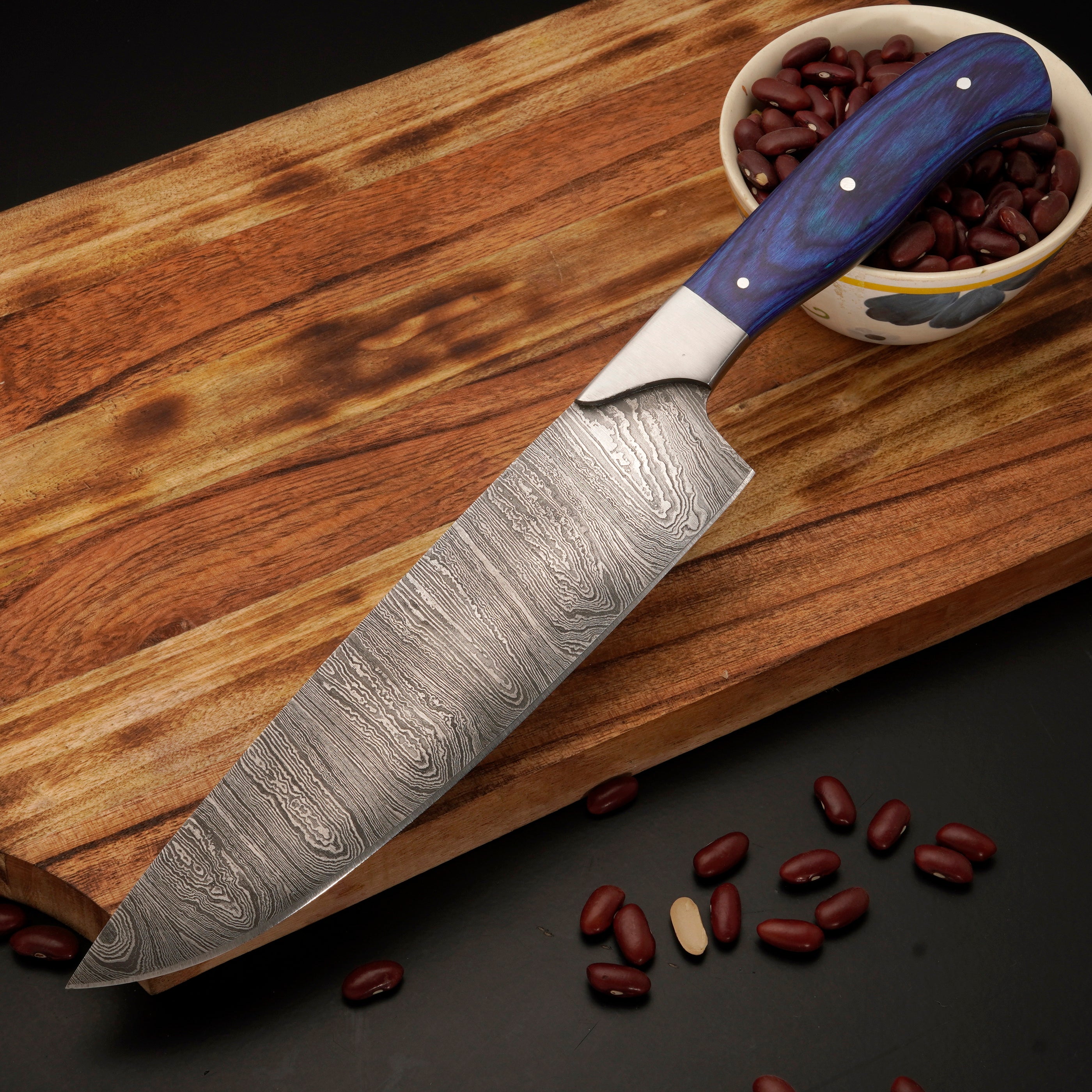Hand forged Damascus steel 5 Piece Chef Knife Set - Kitchen Knife Set