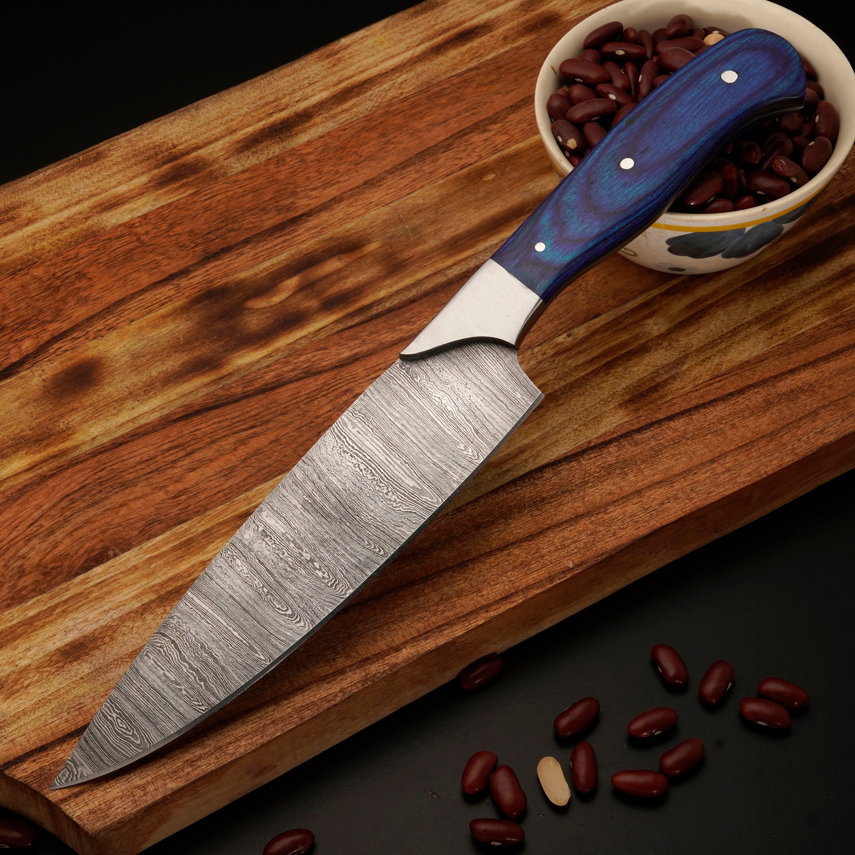 Hand forged Damascus steel 5 Piece Chef Knife Set - Kitchen Knife Set