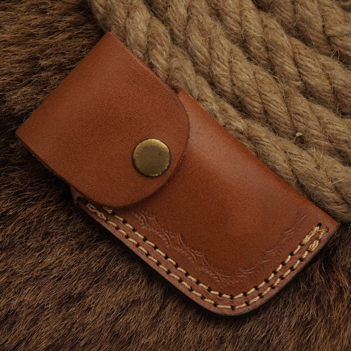 Handmade Damascus Steel Hunting Pocket knife-Folding Knife-Bone handle