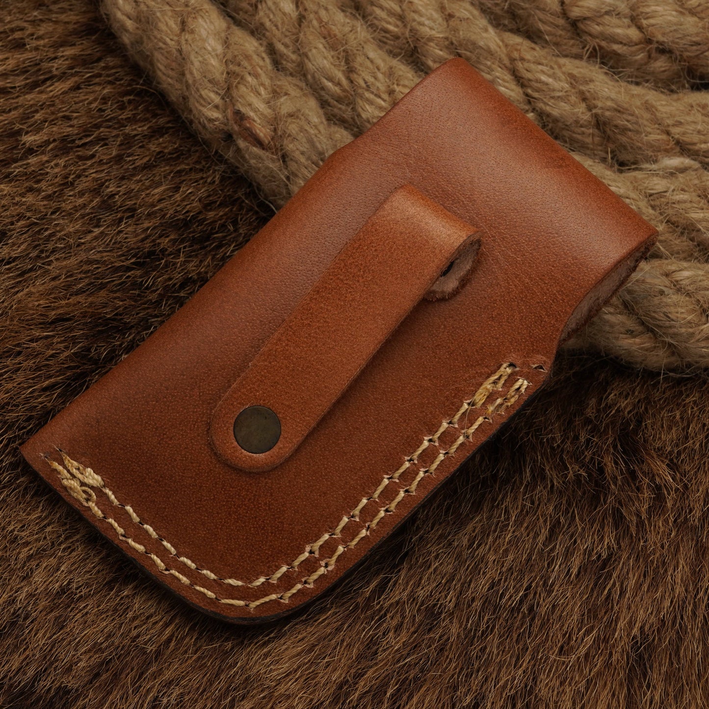 Handmade Damascus Steel Hunting Pocket knife-Folding Knife-Bone handle