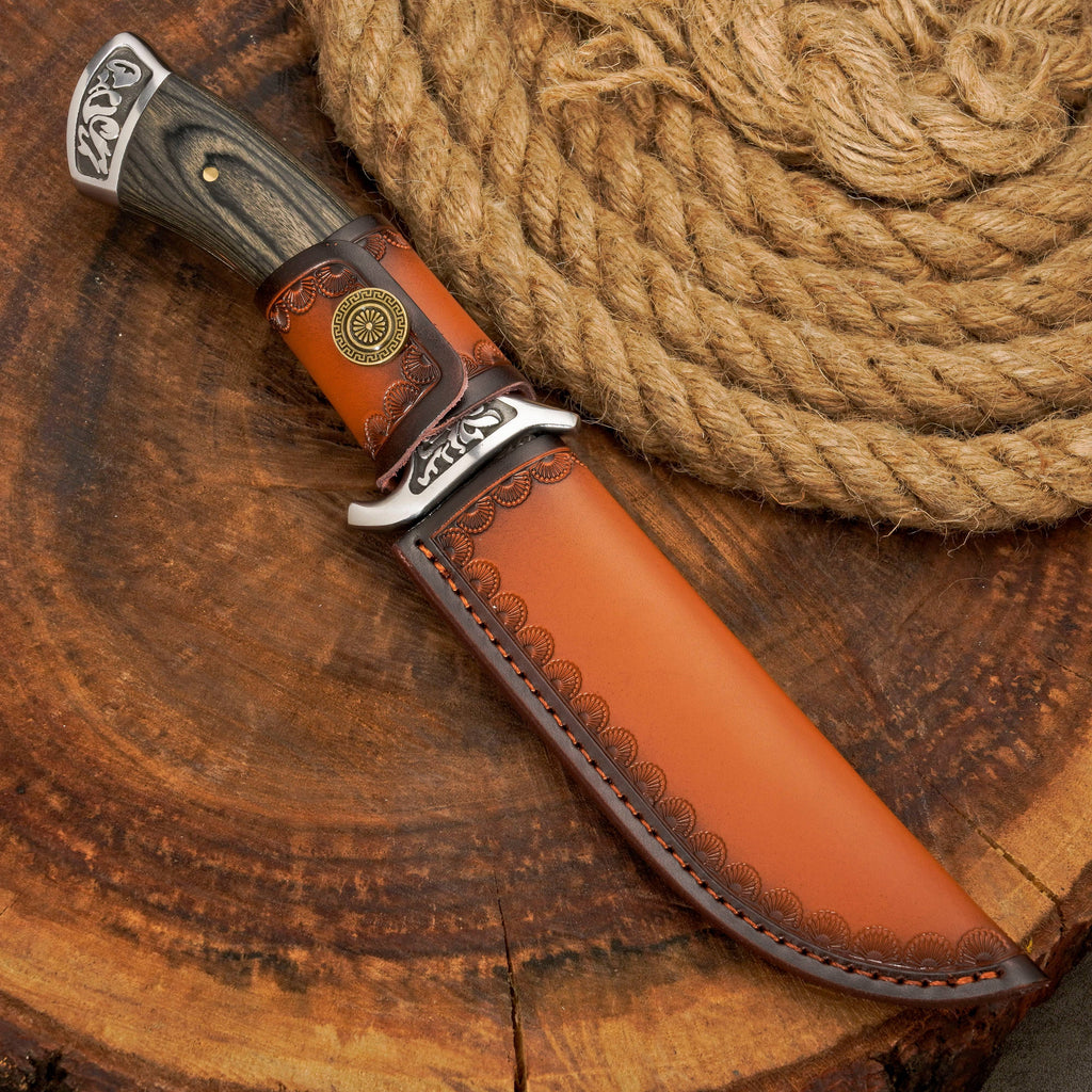 Custom Hand Forged Damascus Steel Hunting Knife EDC | Full tang Knife