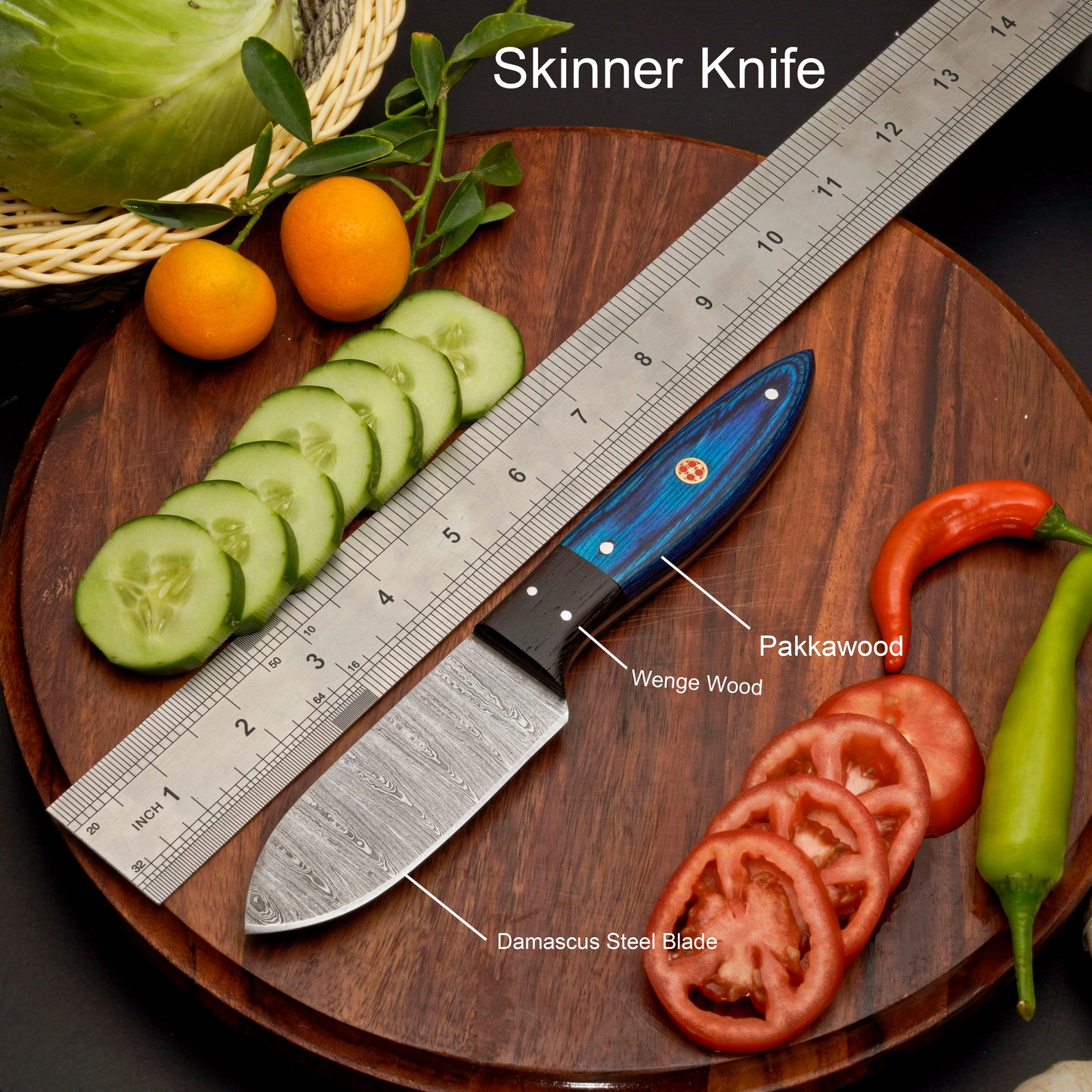 Custom Handmade Forged Damascus Steel Chef Set-Kitchen Knives Set W/ Leather Roll