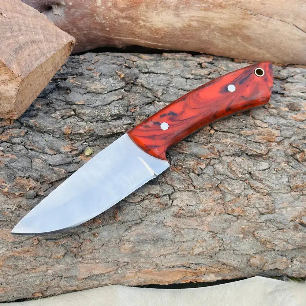 Custom Handmade Stainless Steel Full Tang Skinner Knife-Best chef knife-Resin Handle-Hunt Craft Knives