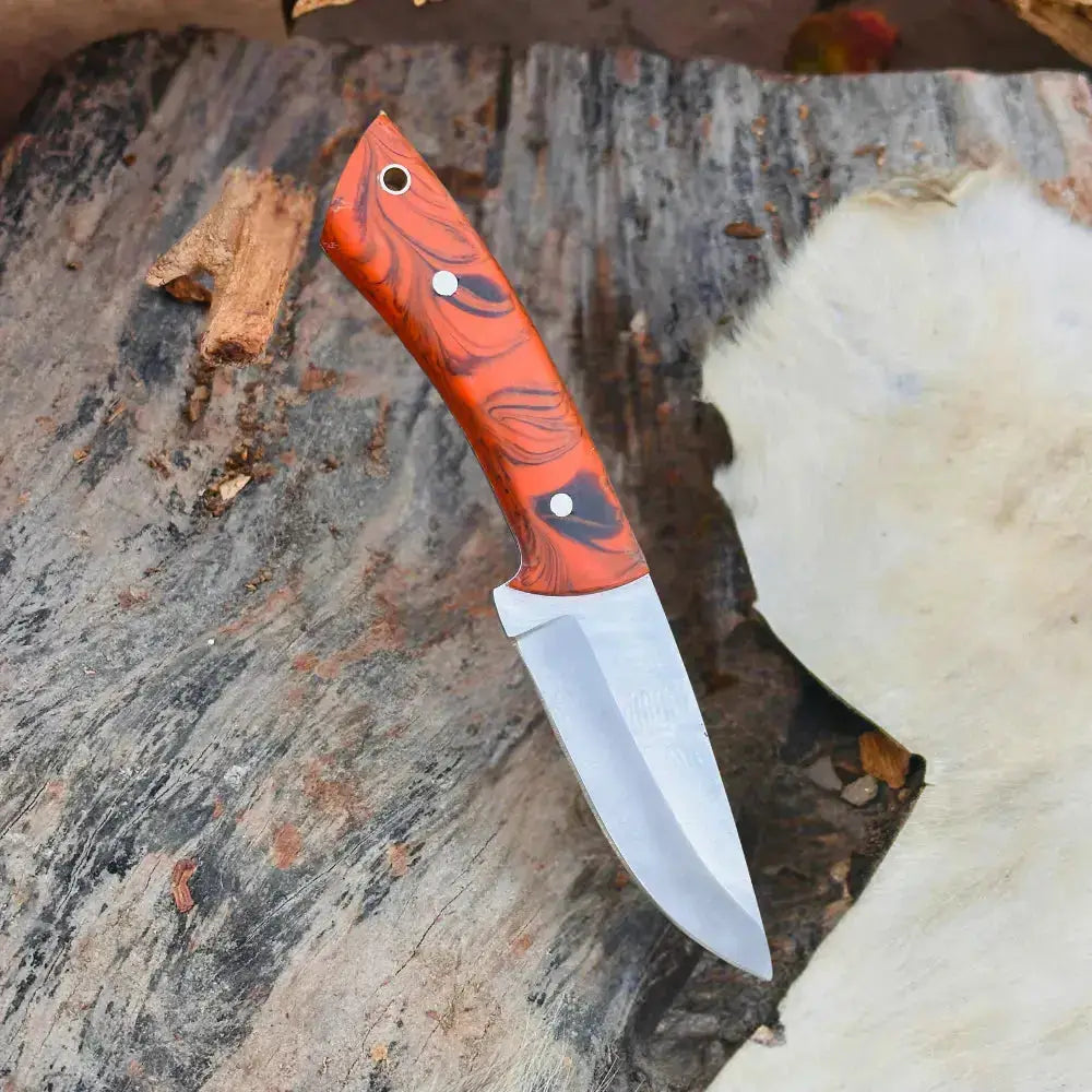 Custom Handmade Stainless Steel Full Tang Skinner Knife-Best chef knife-Resin Handle-Hunt Craft Knives