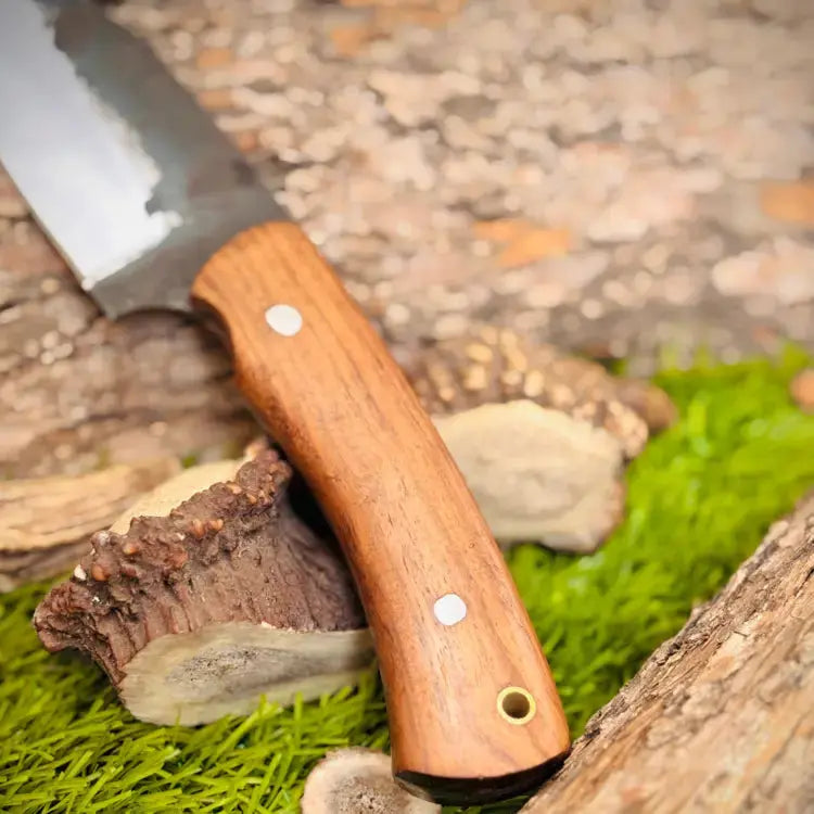 10" Handmade High Crabon Steel Gut Hook Hunting Knife Fixed Blade Skinner Knife Rose Wood Handle Hunt Craft Knives
