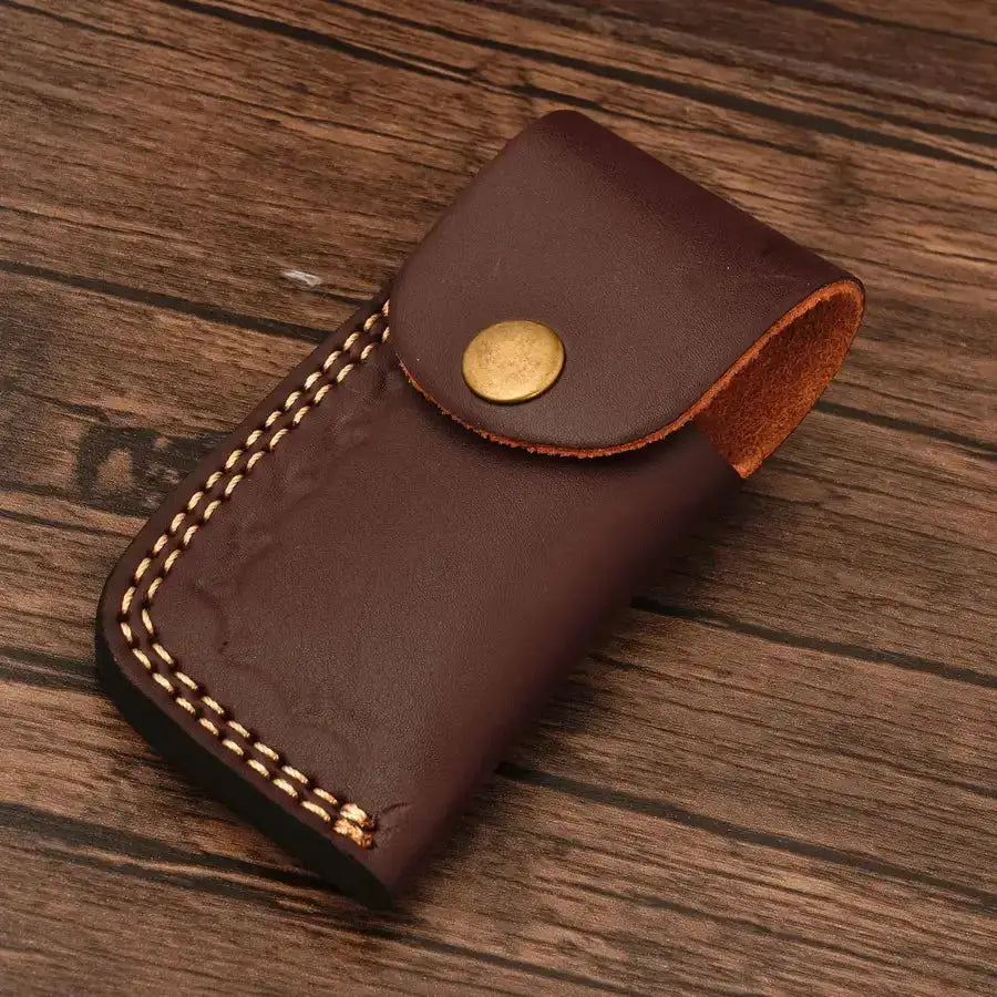 Handmade Damascus Steel Hunting Pocket Knife-Camping Folding Blade With Horn & Rose Wood Handle - Hunt Craft Knives