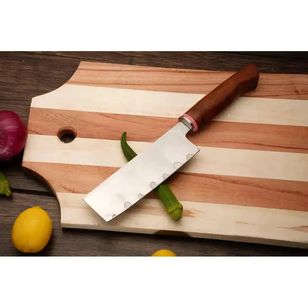 Custom Handmade Forged Chef Knives | Kitchen Knife Set WIth Wood Handle - Hunt Craft Knives