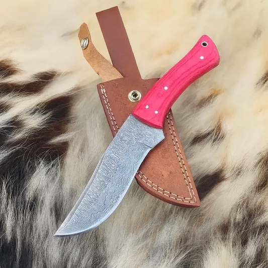 Handmade forged Damascus Steel Hunting knife - Full Tang Knife - skinner Knife