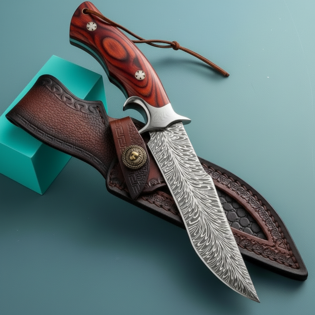 10" Japanese Hand-Forged Full Tang Hunting Knife – EDC Survival Knife